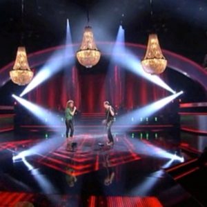 Noleggio lampadari The voice of Italia