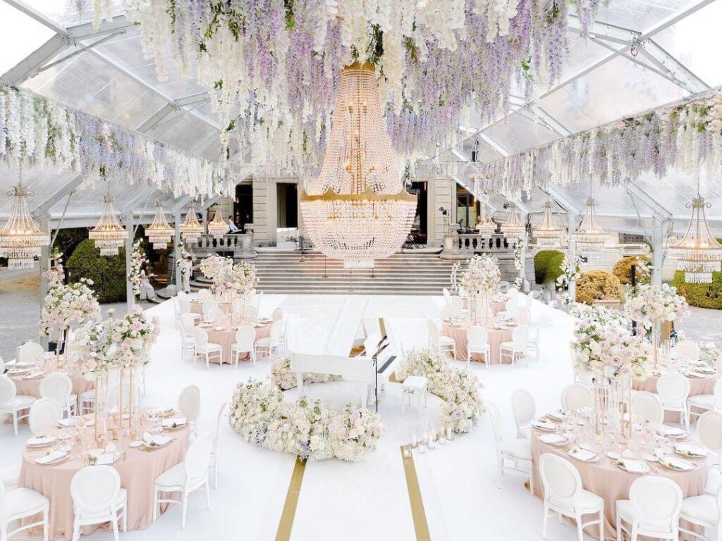lustres pour mariage en Como